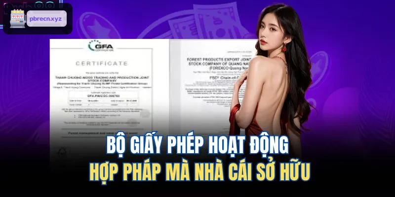 Bộ giấy phép hợp pháp của nhà cái